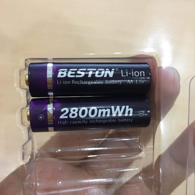 Vỉ 4 Viên Pin Sạc AA 1.5v 2800mWh Beston Cao Cấp Dùng Cho Điều Khiển , Máy Đo Huyết Áp , Đồ Chơi ...