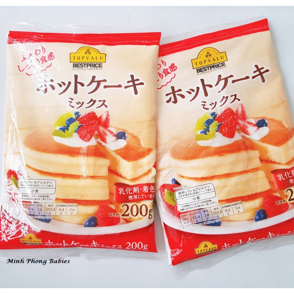 Bột làm bánh Hotcake Mix Topvalu Nhật Bản 200gr