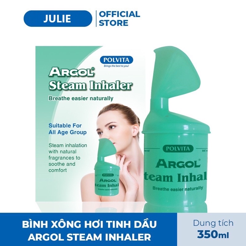 [có sẵn]Bình xông mũi, xông tinh dầu – ARGOL STEAM INHALER - hộp 350ml