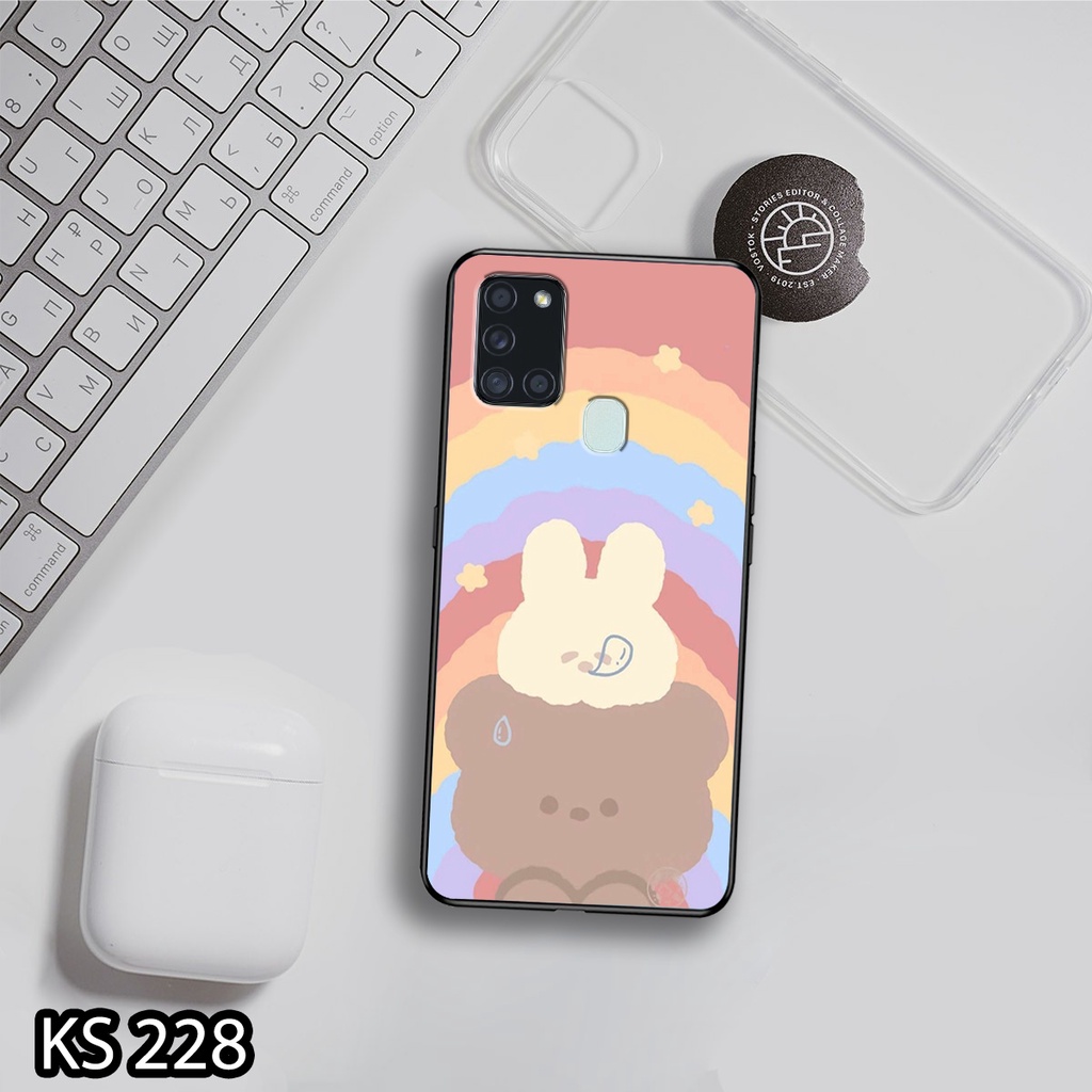 Ốp lưng Samsung A11/A21/A21S in hình Gấu nhỏ siêu đẹp, độc, lạ_KINGSTORE.HN_Ốp SS