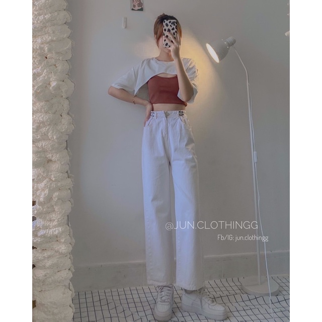 Quần jeans khuy móc 01 - JuNclothingg
