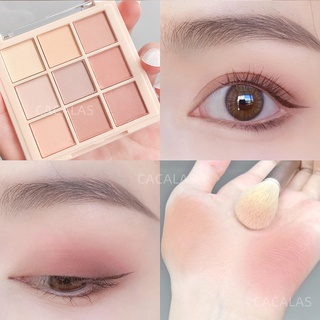 Bảng Phấn Mắt 9 Màu Tông Nude Trang Điểm Tự Nhiên Hàng Ngày Lâu Trôi