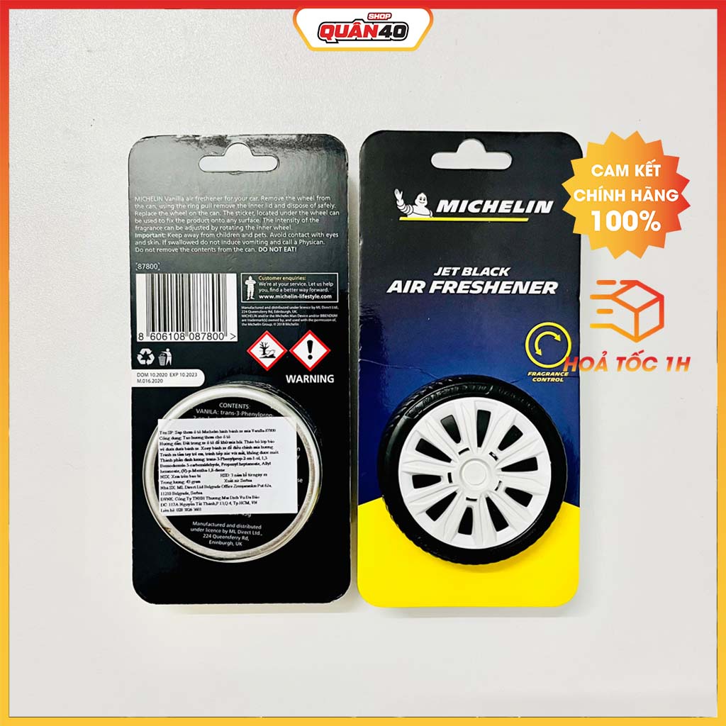 Sáp Thơm Khử Mùi Ôtô Hình Bánh Xe Michelin - Hàng Chính Hãng