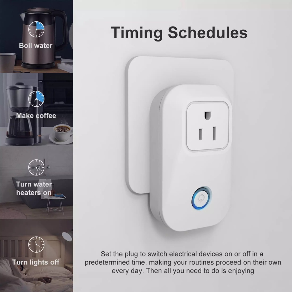 Ổ cắm Wifi SONOFF S20 hẹn giờ, bật tắt từ xa qua App EWELINK