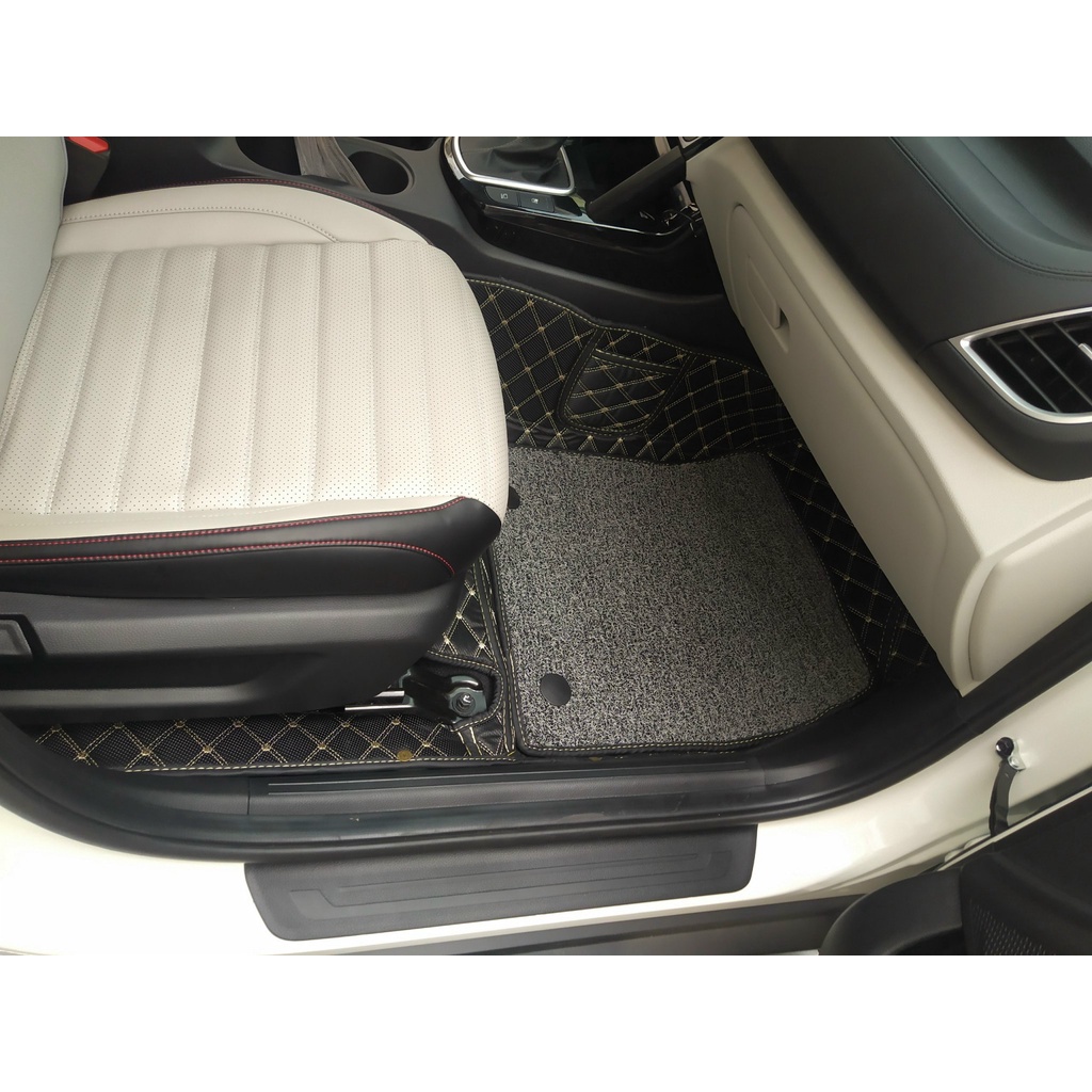 Thảm lót sàn ô tô 6D Kia Seltos  - Da PU cao cấp, Không mùi, Giảm 20% tiếng ồn