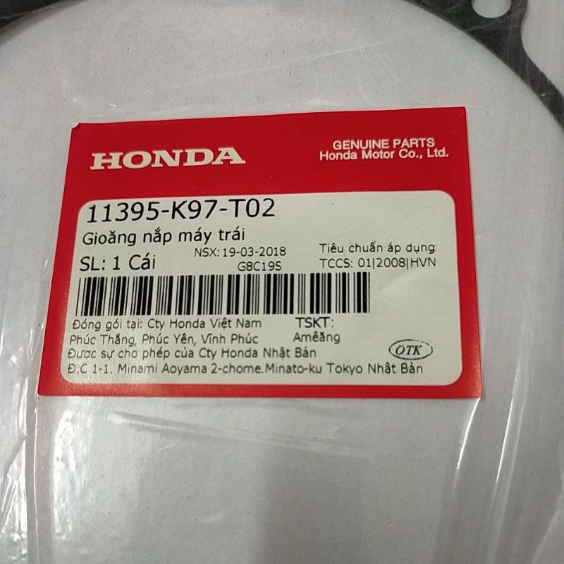 Ron ( Gioăng ) Lốc nồi Honda Pcx 2018-2020