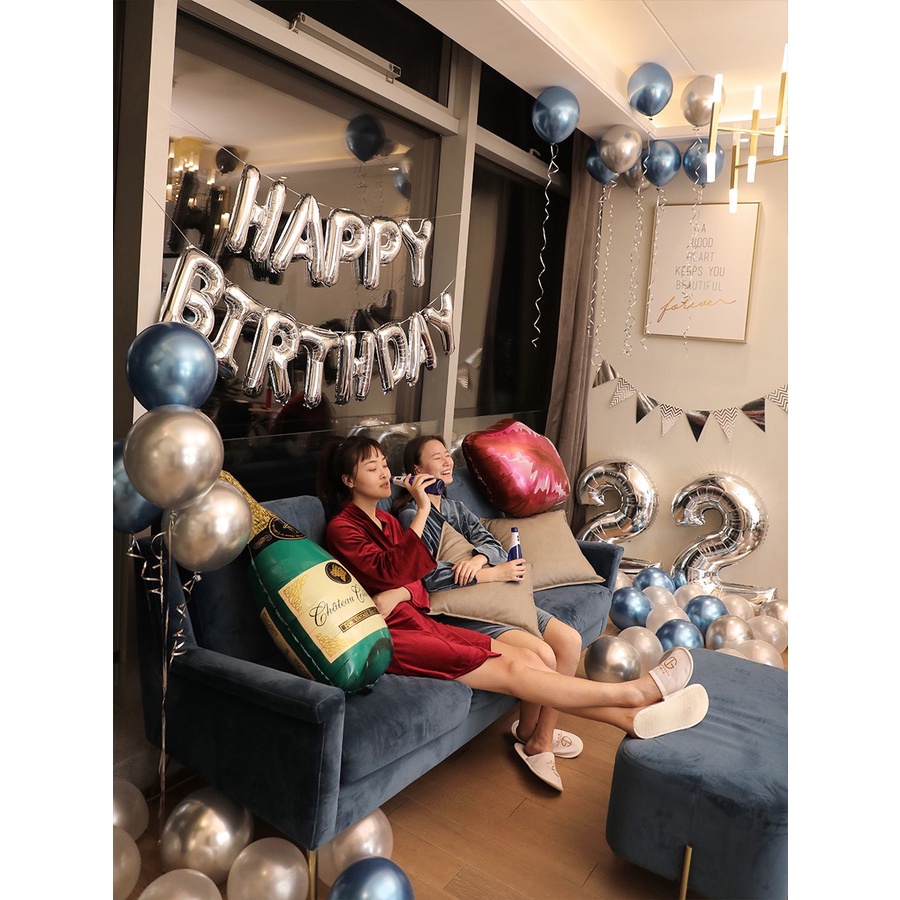 Set bóng bay trang trí sinh nhật bé trai và bé gái (Sang chảnh và dễ làm) chọn mẫu