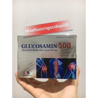 GLUCOSAMIN 500 Giúp xương chắc khớp khỏe, ngăn ngừa thoái hóa khớp, tái tạo mô sụn