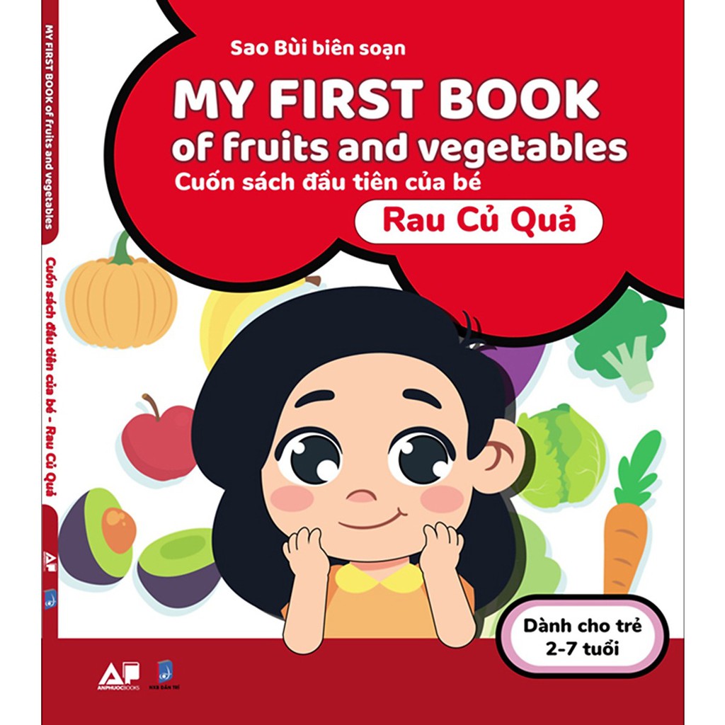 Sách - My First Book Of Fruits And Vegetables - Cuốn Sách Đầu Tiên Cho Bé Chủ Đề Rau Củ Quả