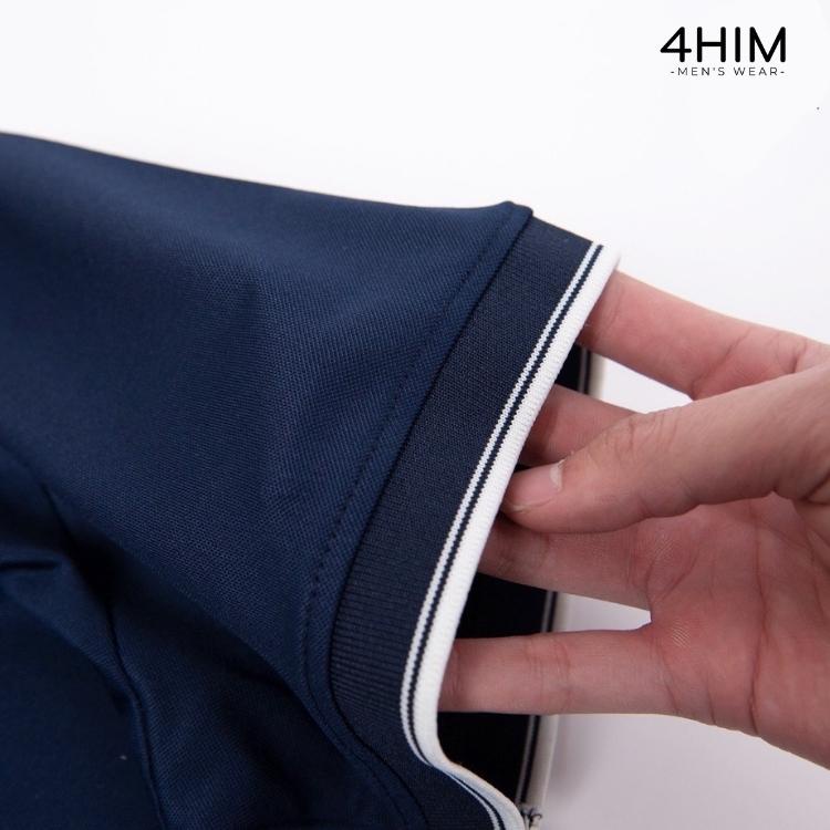 Áo thun nam cổ bẻ ngắn tay 4Him regular fit chuẩn hàng xuất, áo polo nam cao cấp chất cotton thoáng mát