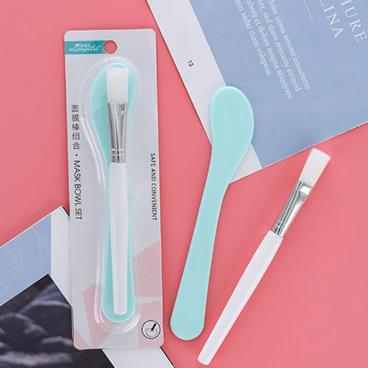 (Hàng Mới Về) Set 2 Cọ Phết Mặt Nạ Bằng Silicon Mềm Chuyên Dụng | BigBuy360 - bigbuy360.vn