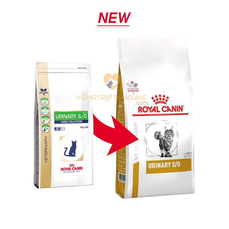 Thức ăn cho mèo bị sỏi thận ROYAL CANIN URINARY S/O 400g - 1.5kg