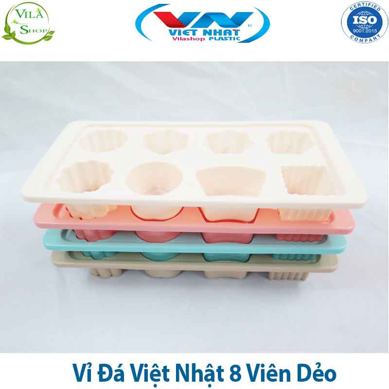 Khay Làm Đá, Khuôn Làm Đá, Vỉ Làm Thạch Rau Câu Dẻo Dễ Lấy 8 Viên và 33 Viên Tròn Nhựa PP Nguyên Sinh Việt Nhật