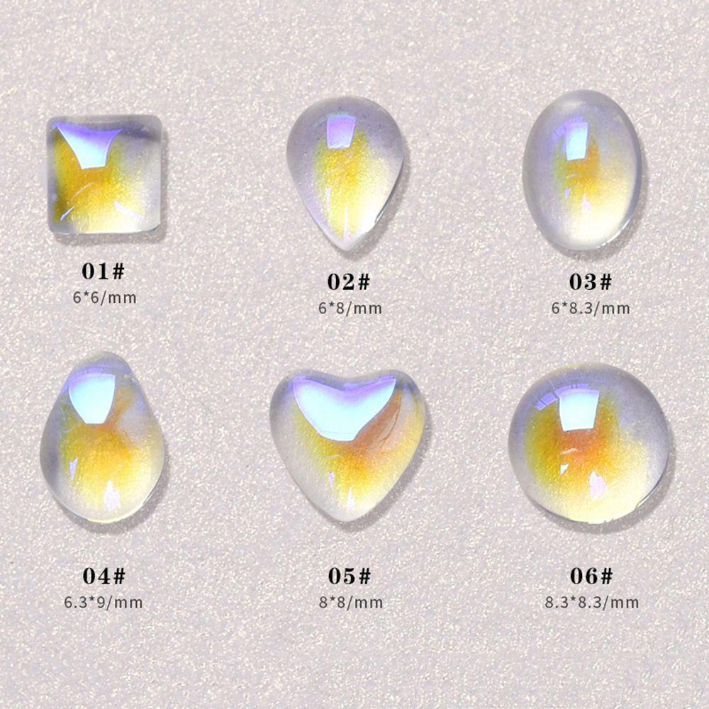 [Hàng mới về] Phụ Kiện Hạt Đá 3D Trong Suốt Dùng Trang Trí Móng Tay Nghệ Thuật