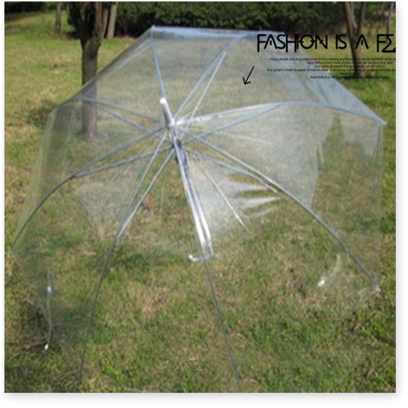 Dù che mưa  👉BH 1 THÁNG 👈  Ô dù đi mưa cao cấp với thiết kế trong suốt, bền thể hiện phong cách thời trang 7317