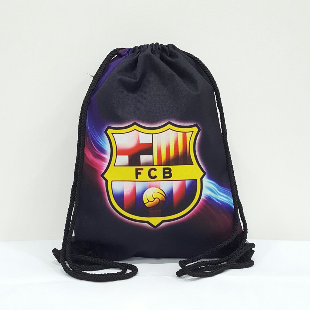 [Mã FAMALLT5 giảm 15% đơn 150K] Balo dây rút Football TROY FB hình logo câu lạc bộ bóng đá Barcelona