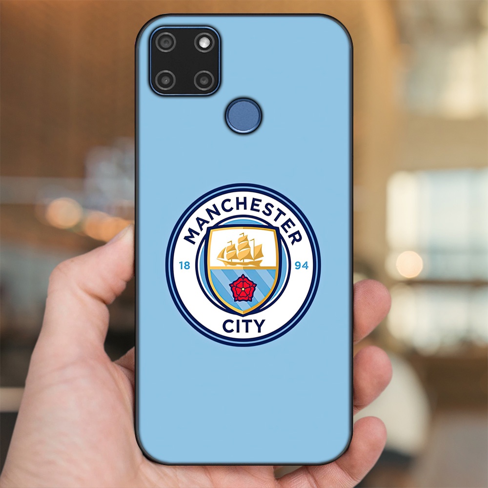 Ốp lưng Realme C12, C21Y viền đen in hình Manchester City MC