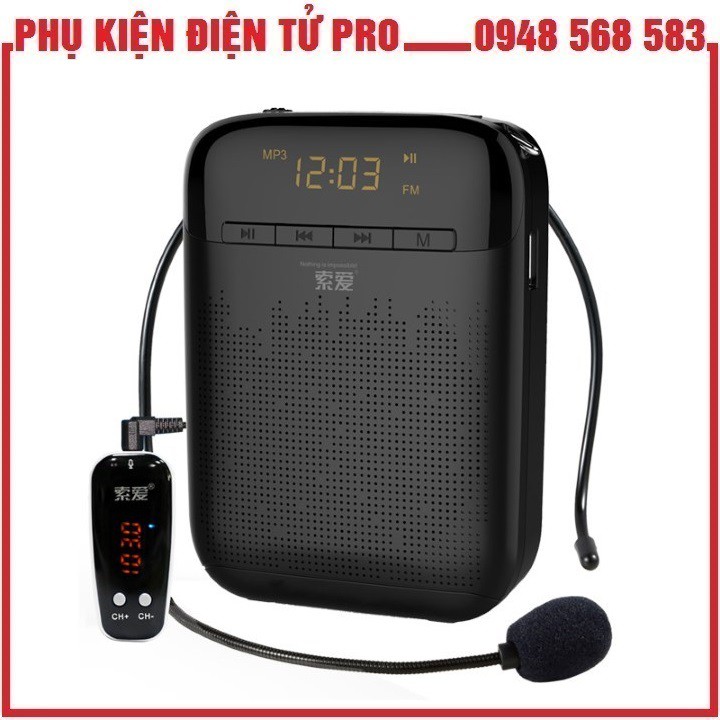 MÁY TRỢ GIẢNG KHÔNG DÂY SOAIY S-588 (FM) HÀNG NHẬP KHẨU CHÍNH HÃNG