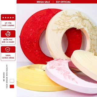 Khăn xếp / khăn đóng truyền thống siêu đẹp ELY Boutique kết đính hoa đẹp