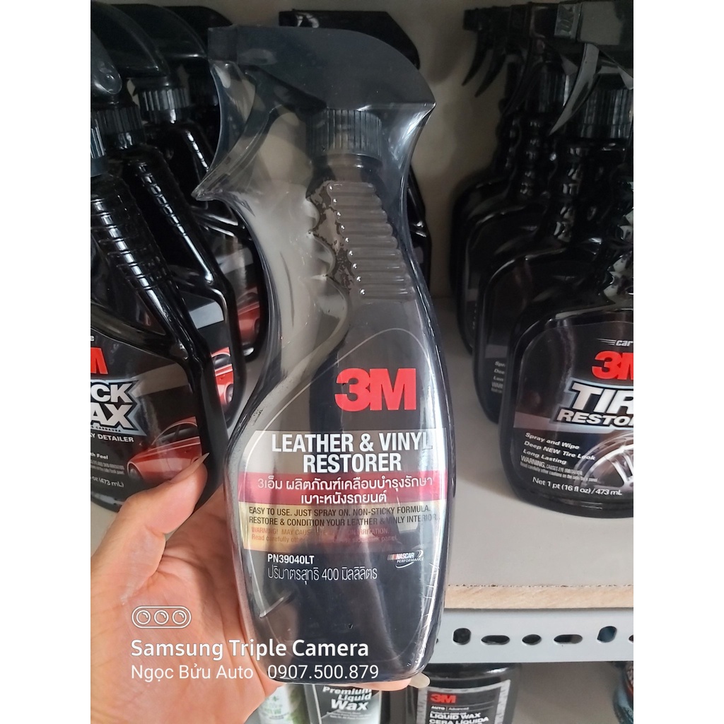 3M 39040LT Leather Vinyl Restore- Dung dịch làm sạch và dưỡng da Thái Lan