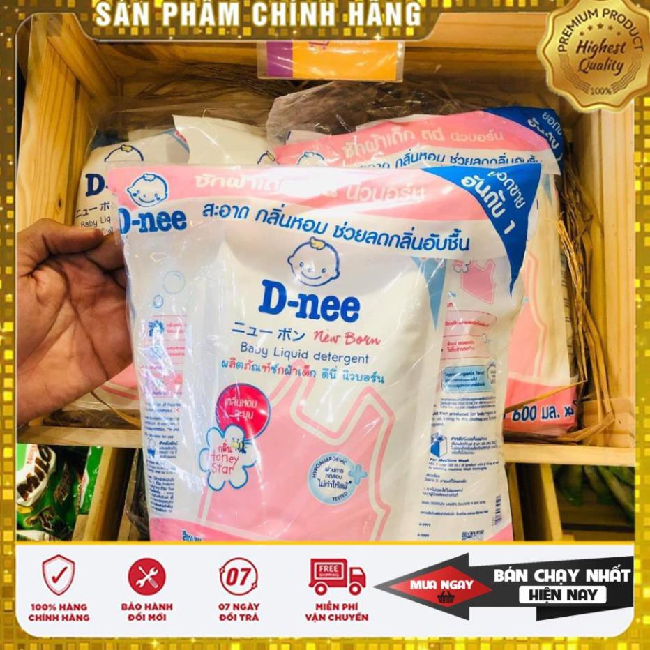 [GIÁ SỈ] Nước giặt Dnee Thái Lan cho em bé dạ túi 600ml