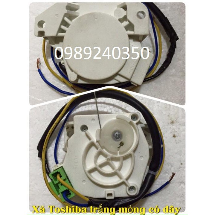 Van xả máy giặt TOSHIBA 2 chân có dây trắng mỏng