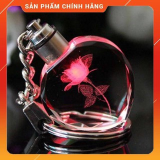 (HÀNG HOT SIÊU CHÂT) Móc khóa quà tặng valentine tình yêu tinh thể mika 206426-1