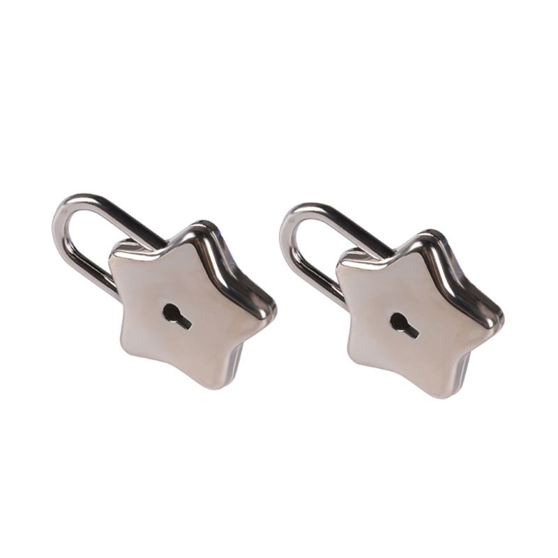 Ổ Khóa Hình Ngôi Sao Mini Kèm Chìa Khóa Kỷ Niệm