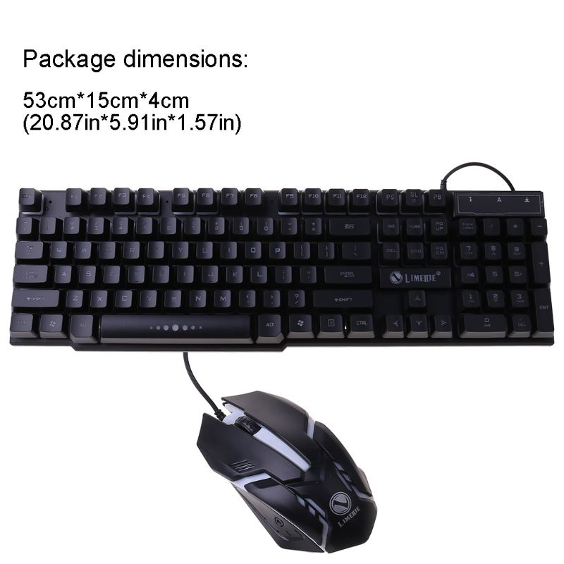 Combo BàN PhíM Cơ + ChuộT Gaming Có Dây + ĐèN LED Cho MáY TíNh
