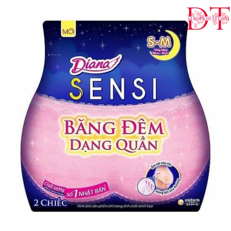 Băng vệ sinh dạng quần Diana size M/L 3 miếng/ Bịch
