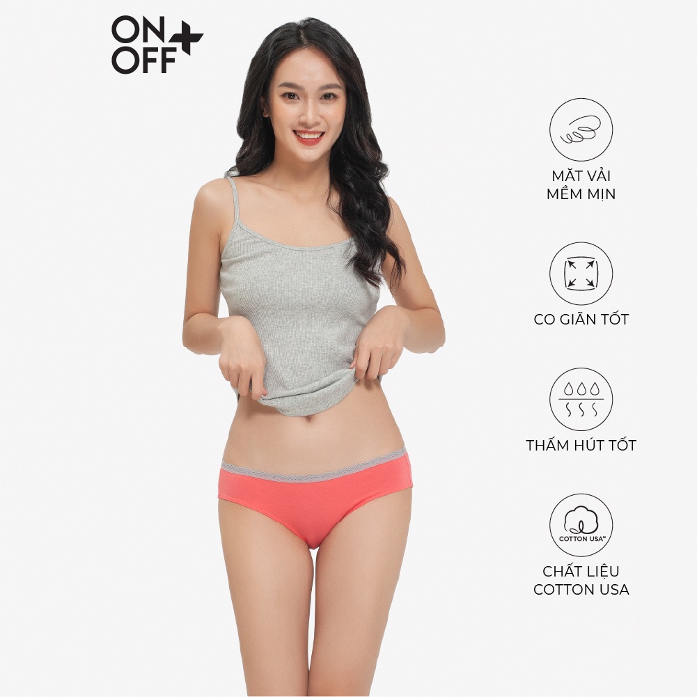 Quần lót nữ ONOFF chất liệu Cotton USA mềm mịn, thấm hút vượt trội - H16BU17014