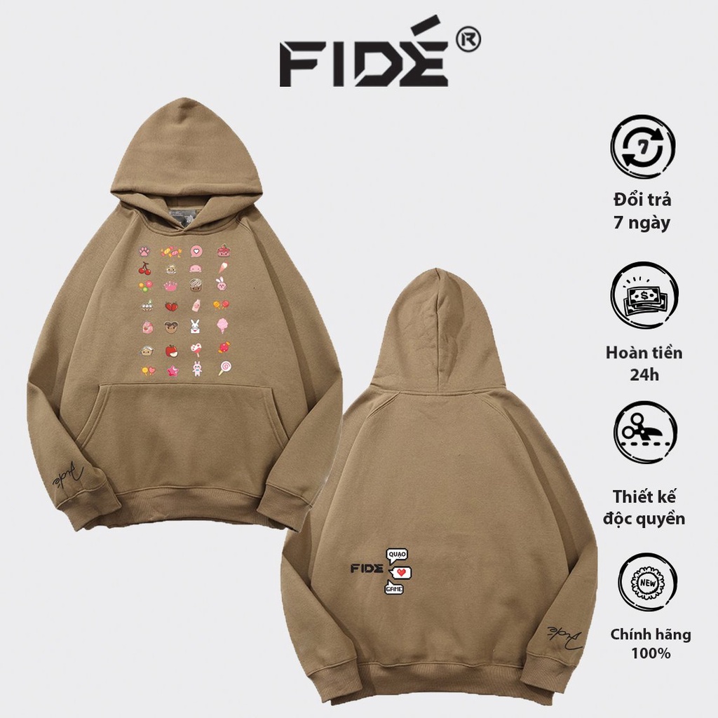 Áo Hoodie FIDE ulzzang unisex QUẠO