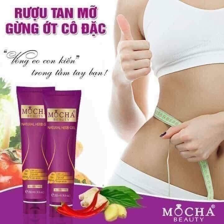 Kem Tan Mỡ Gừng Ớt Cô Đặc Mocha Cho Vóc Dáng Thon Gọn 250ml