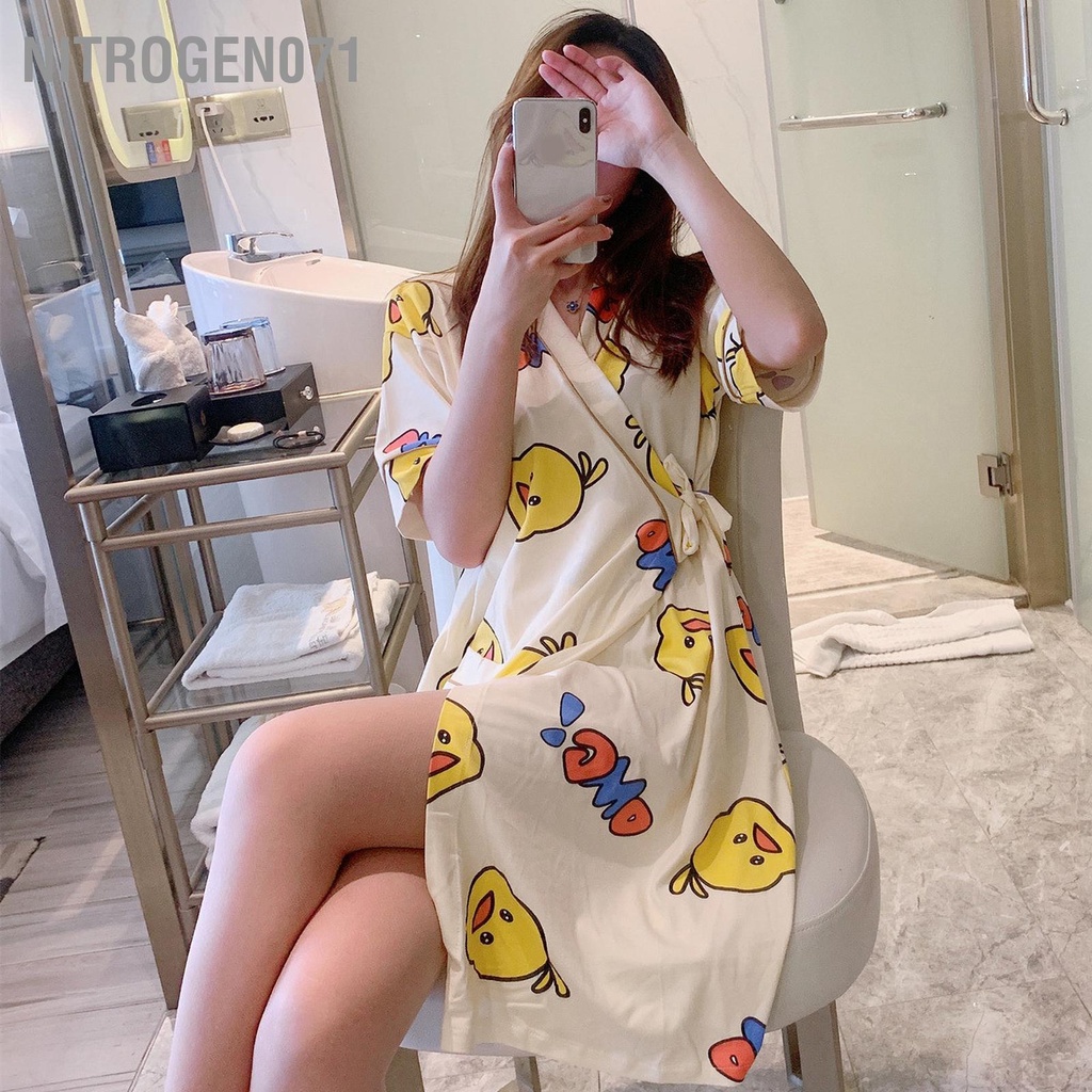Nitrogen071 Đồ ngủ sexy công chúa kimono Nhật Bản áo choàng gợi cảm tặng kèm quần chip quyến rũ A1705