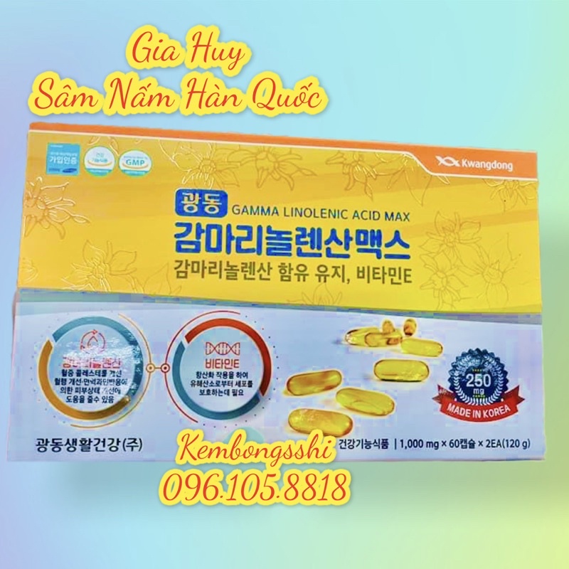 [HÀNG MỚI VỀ] Viên Uống Hoa Anh Thảo KWANGDONG Hàn Quốc