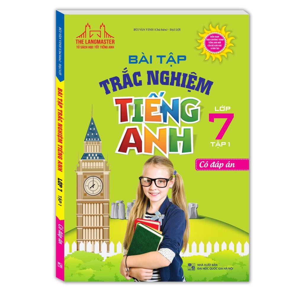 Sách - Bài tập trắc nghiệm tiếng Anh lớp 7 (trọn bộ 2 tập)