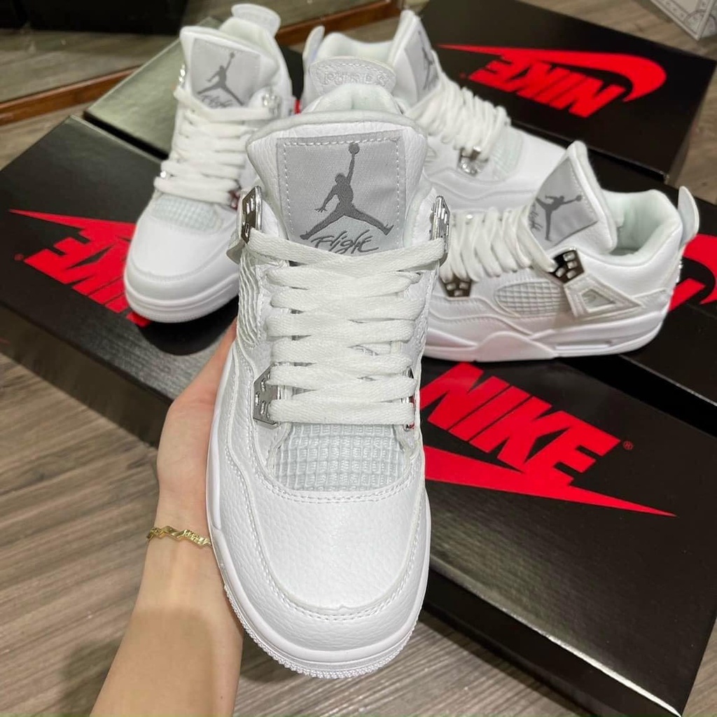 GIÀY JORDAN 4 TRẮNG FULL CAO CẤP FULL BOX