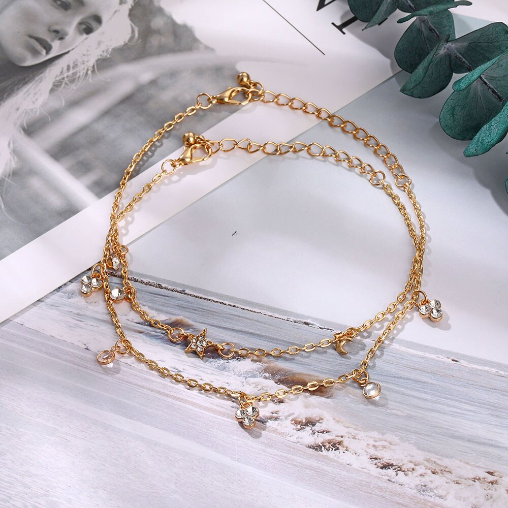 Lắc Chân Nhiều Lớp Phong Cách Cổ Điển Xinh Xắn Cho Nữ | BigBuy360 - bigbuy360.vn