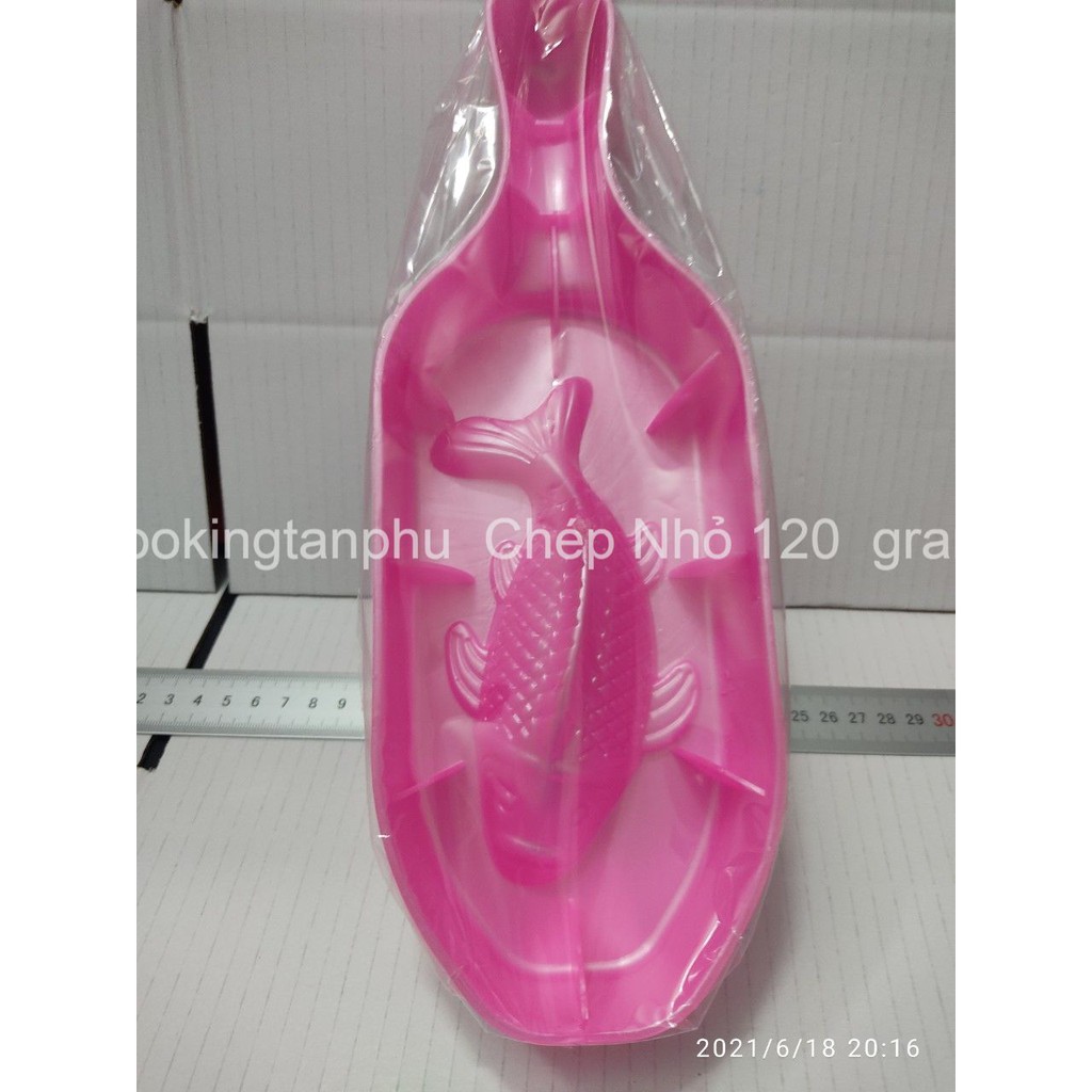 Khuôn  gõ  Bánh Dẻo - 120  gram - Hình Cá Chép