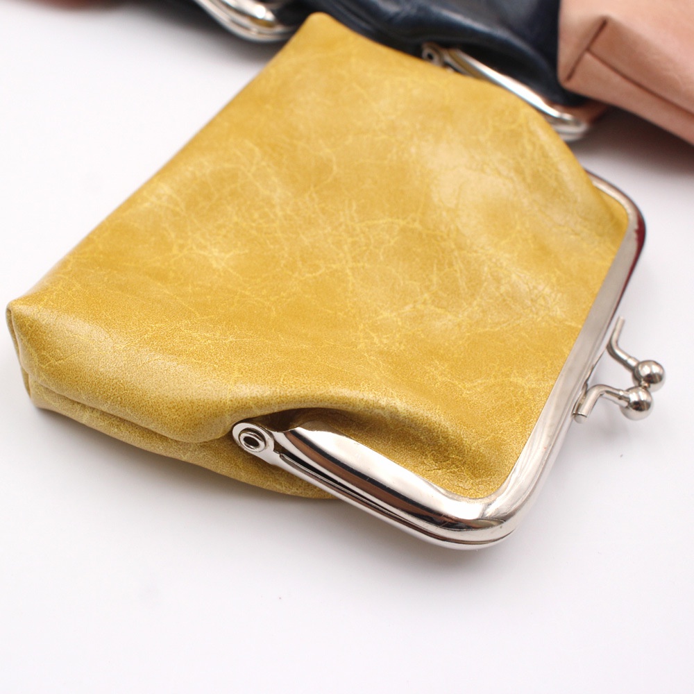 Ví YAZHOULONG da PU nhỏ xinh 13cm sáng tạo thời trang dành cho nữ