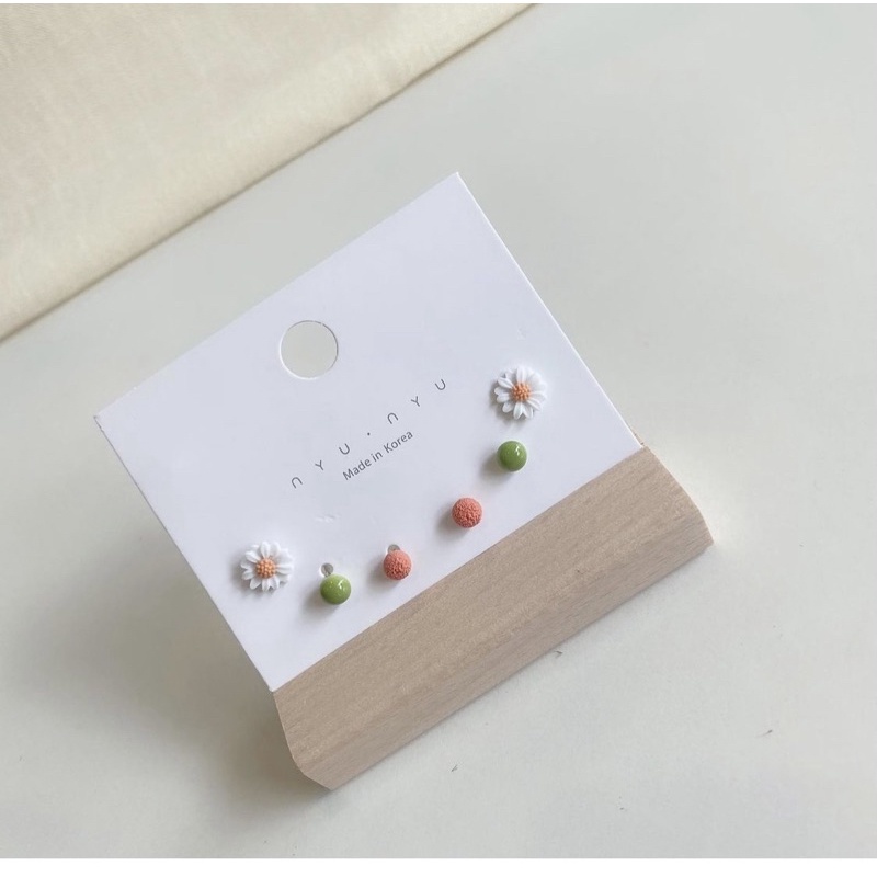 SET bông tai trái cây hoa dễ thương
