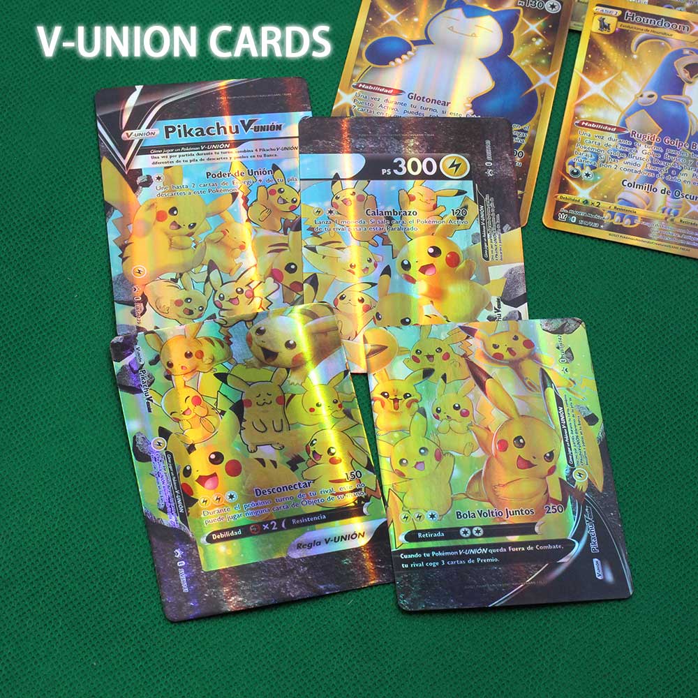 Thẻ Pokemon tiếng Tây Ban Nha Charizard Pikachu Vmax GX MEGA Vstar ESPANOL ánh cầu vồng quà tặng bộ sưu tập cho bé