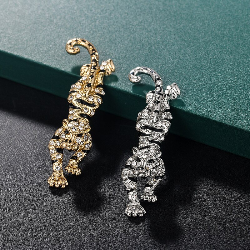 (MớI) Ghim GàI ÁO HìNh Con Hổ ĐíNh Đá Xinh XắN