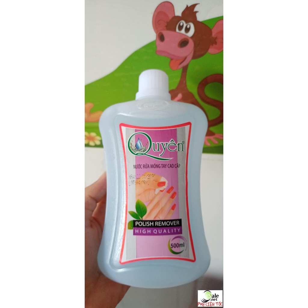 500ml Nước rửa móng tay cao cấp Quyên - chuyên sỉ phụ liệu tóc