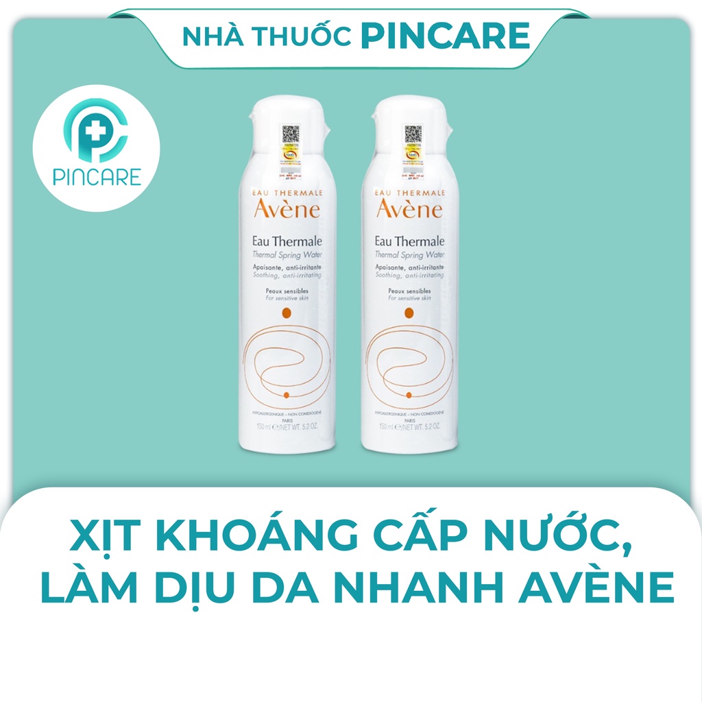 Xịt khoáng Avene Eau Thermale Spring Water 150ml dưỡng ẩm da mặt - Hàng chính hãng - Nhà thuốc PinCare
