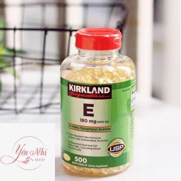 Vitamin E 400 Iu 500 Viên Kirkland Của Mỹ - Đẹp Da, Làm Chậm Lão Hóa date 2025.