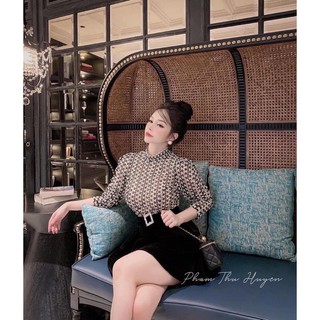 CHÂN VÁY NHUNG XẾP TẦNG