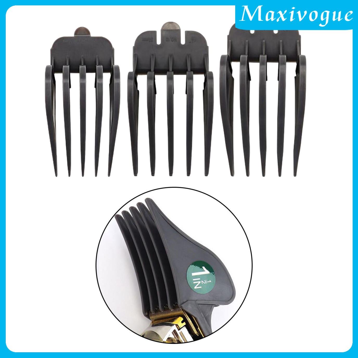 (Hàng Mới Về) Bộ 3 Lược Gắn Tông Đơ Hớt Tóc 32mm 38mm 51mm | BigBuy360 - bigbuy360.vn