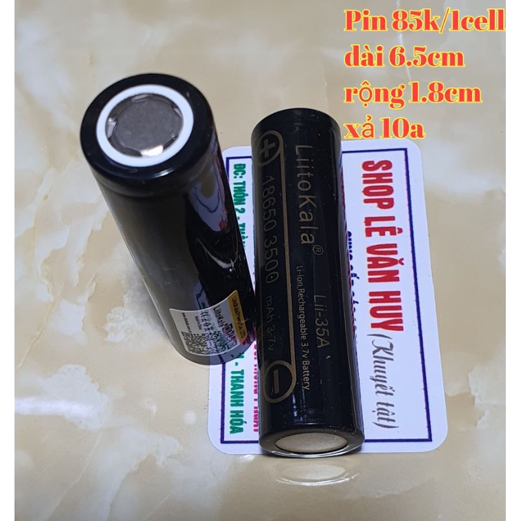 Cell pin liitokala 18650 dung lượng 3500mah