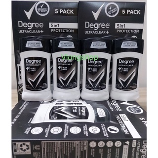 Lăn khử mùi Degree men 48h Motionsense Ultraclear Black+White 76g của Mỹ